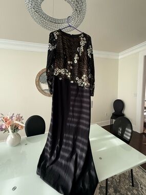 big bull silk dress Bigg Bull Silk Maxi Boho Beach Cover Up Long Sleeve Ruffles Tassel Dress Sz 6 M